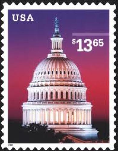 Stamps; July 30, U.S. Capitol at dusk. Single $13.65 self-adhesive 