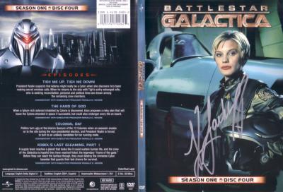 Katee Sackhoff autographed Battlestar Galactica DVD insert
