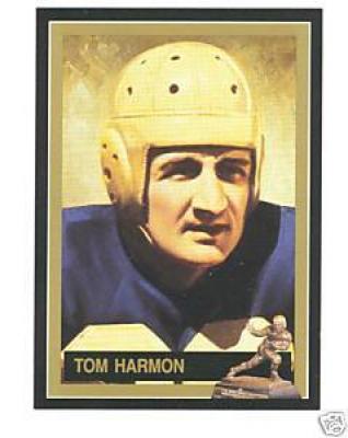 Tom Harmon Michigan Heisman Trophy winner card