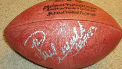 Paul Warfield autographed NFL game football