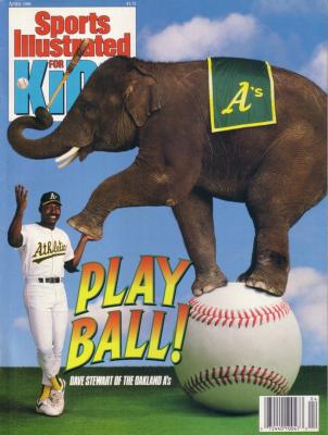 Dave Stewart Oakland A's 1990 Sports Illustrated for Kids magazine