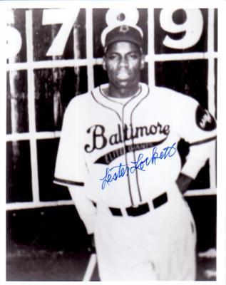 Lester Lockett autographed Baltimore Elite Giants 8x10 photo