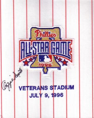 Ozzie Smith autographed 1996 All-Star Game jersey sleeve patch