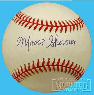 Moose Skowron autographed AL baseball