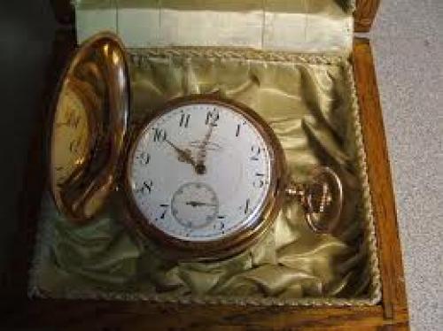 Watches;  Antique Solid Gold Pocket Watch By Union Horlogere