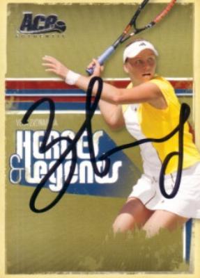 Vera Zvonareva autographed 2006 Ace Authentic tennis card