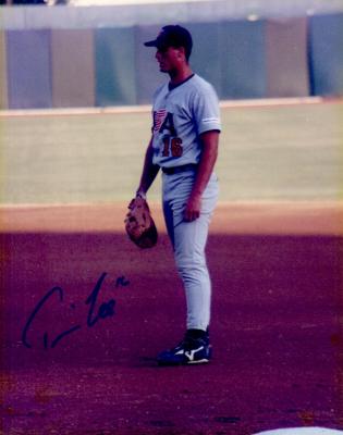 Travis Lee autographed 1996 USA Olympic Baseball Team 8x10 photo