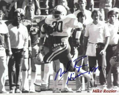 Mike Rozier autographed 8x10 Nebraska photo inscribed Heisman 1983