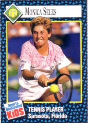 Monica Seles 1992 Sports Illustrated for Kids Rookie Card
