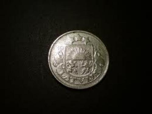 Coins; 1922 LATVIA 20 SANTIMU COIN 