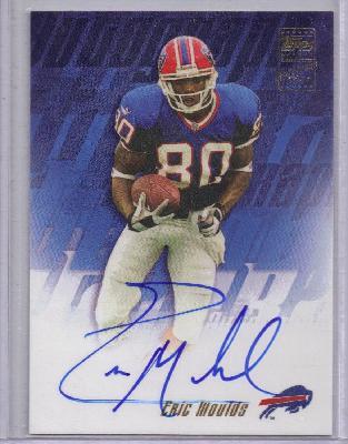 Eric Moulds certified autograph Buffalo Bills 2001 Topps card