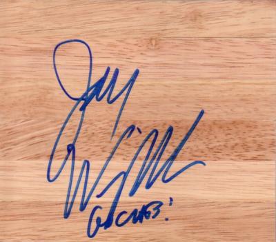 Jay Wright (Villanova) autographed 6x6 basketball hardwood floor