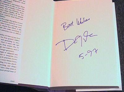 Dan Quayle autographed The American Family hardcover book (dated 5-97)