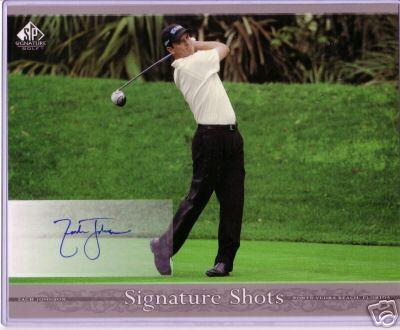 Zach Johnson certified autograph 8x10 SP Signature Golf photo card