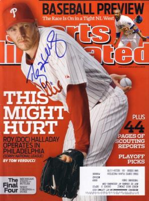 Roy Halladay autographed Philadelphia Phillies 2010 Sports Illustrated