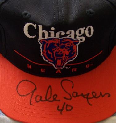 Gale Sayers autographed Chicago Bears cap