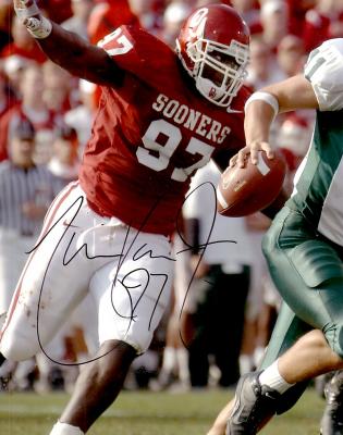 Tommie Harris autographed Oklahoma Sooners 8x10 photo