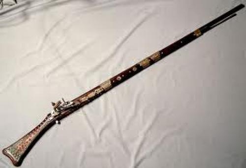 Antique Turkish Ottoman Flintlock Gun Miquelet Rifle