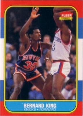Bernard King Knicks 1986-87 Fleer basketball card
