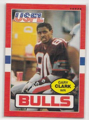 Gary Clark 1985 Topps USFL Rookie Card #49 NrMt-Mt