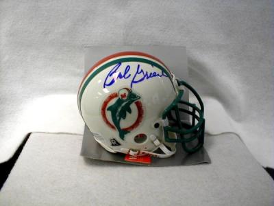 Bob Griese autographed Miami Dolphins authentic throwback mini helmet (TSC)