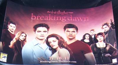 Twilight Breaking Dawn cast movie poster (2011 Comic-Con exclusive)