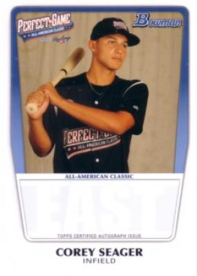Corey Seager 2011 Perfect Game Topps Bowman Rookie Card (AFLAC)