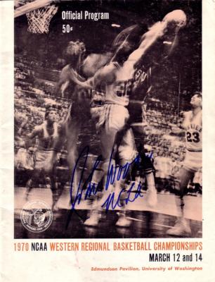 John Wooden autographed UCLA 1970 NCAA Tournament program