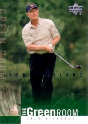 Jack Nicklaus 2002 Upper Deck golf Green Room insert card
