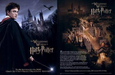 Wizarding World of Harry Potter 8 1/2 x 11 promo flyer