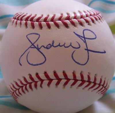Andruw Jones autographed MLB baseball
