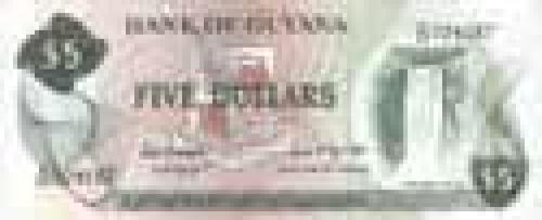 5 Dollars; Guyana banknotes