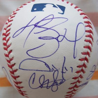 2009 Los Angeles Dodgers team autographed baseball Andre Ethier Matt Kemp Manny Ramirez
