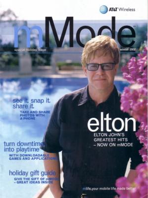 Elton John 2002 AT&T Wireless magazine