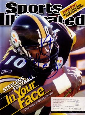 Kordell Stewart autographed Pittsburgh Steelers 2001 Sports Illustrated