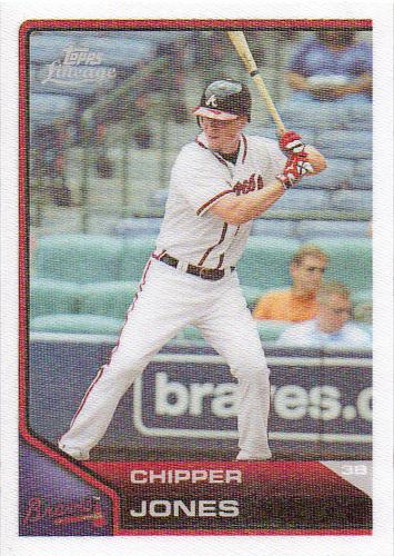 2011 Topps Lineage Cloth Stickers #TCS35 ~ Chipper Jones