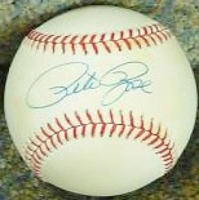 Pete Rose autographed NL baseball
