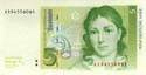 Germany,  Federal   Republic; 5 Deutsche Mark; Issue of 1991