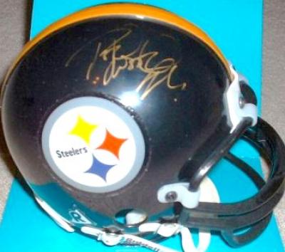 Rod Woodson autographed Pittsburgh Steelers mini helmet