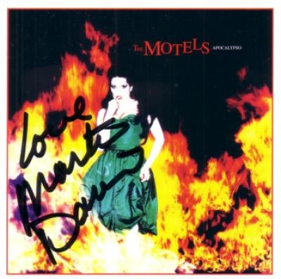 Martha Davis autographed The Motels Apocalypso CD booklet