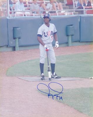 Jacque Jones autographed 1996 USA Olympic Baseball Team 8x10 photo
