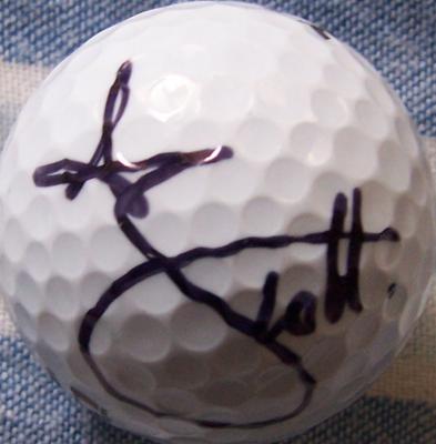 Adam Scott autographed golf ball