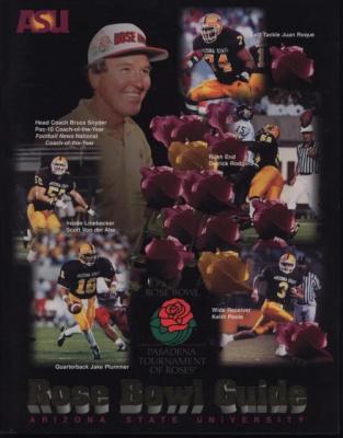 1997 Arizona State Rose Bowl Media Guide (Jake Plummer Pat Tillman)