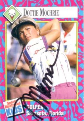 Dottie Pepper autographed 1993 Sports Illustrated for Kids golf card