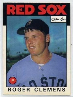 Roger Clemens Boston Red Sox 1986 OPC card #98