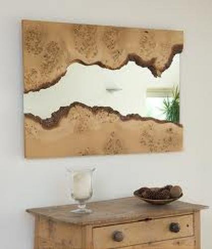 Decorative; Wooden Mirror
