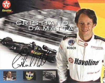 Cristiano da Matta autographed 8x10 photo card
