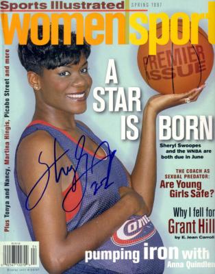 Sheryl Swoopes autographed Houston Comets 1997 Sports Illustrated WomenSport magazine