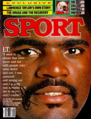 Lawrence Taylor (New York Giants) autographed 1987 Sport Magazine