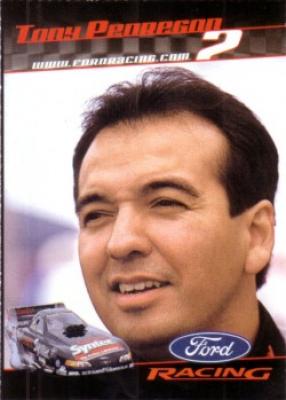 Tony Pedregon 2001 Ford Racing Sports Illustrated for Kids card